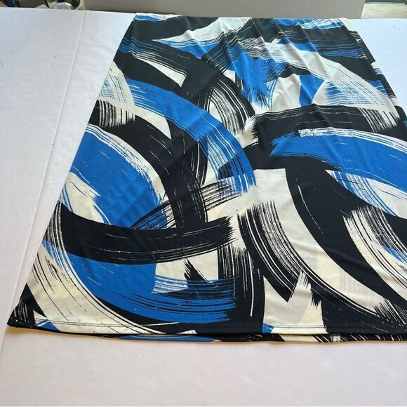 London Style Collection Women's Long Sleeveless Dress Black/Blue/Wht Size XS - Picture 10 of 14